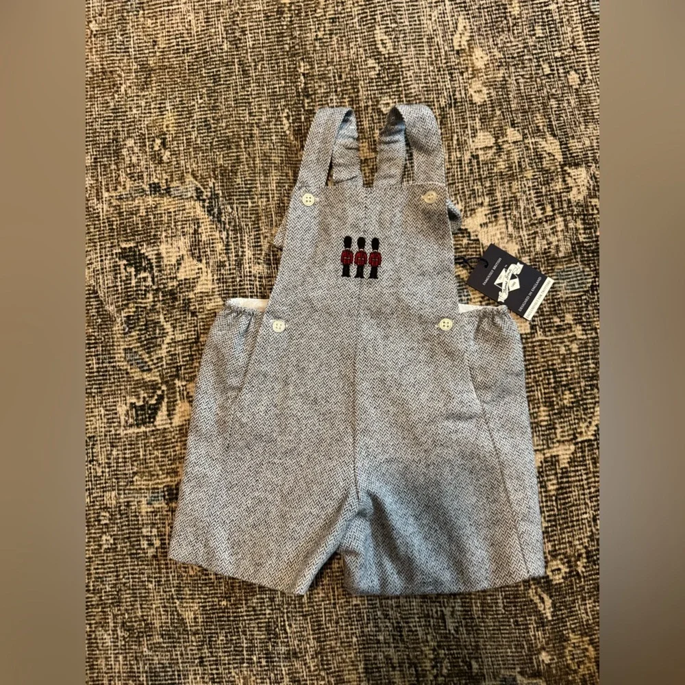Trotters Thomas Brown Guardsman Baby Alfie Bib Shorts - Picture 2 of 6